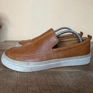 Flag Ltd. Nappa glove Slip On Leather Tan Shoes men’s  size 10